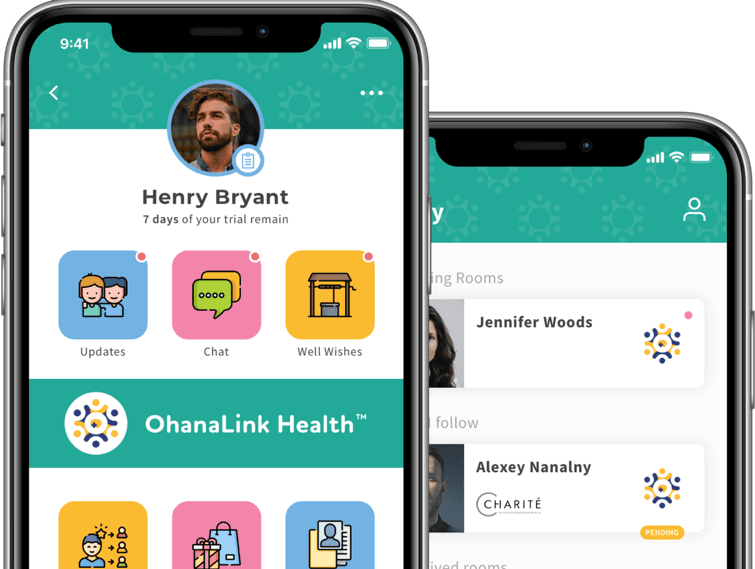 Screenshots of application OhanaLink Technologies
