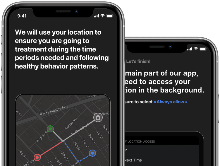 Screenshots of application DMI
