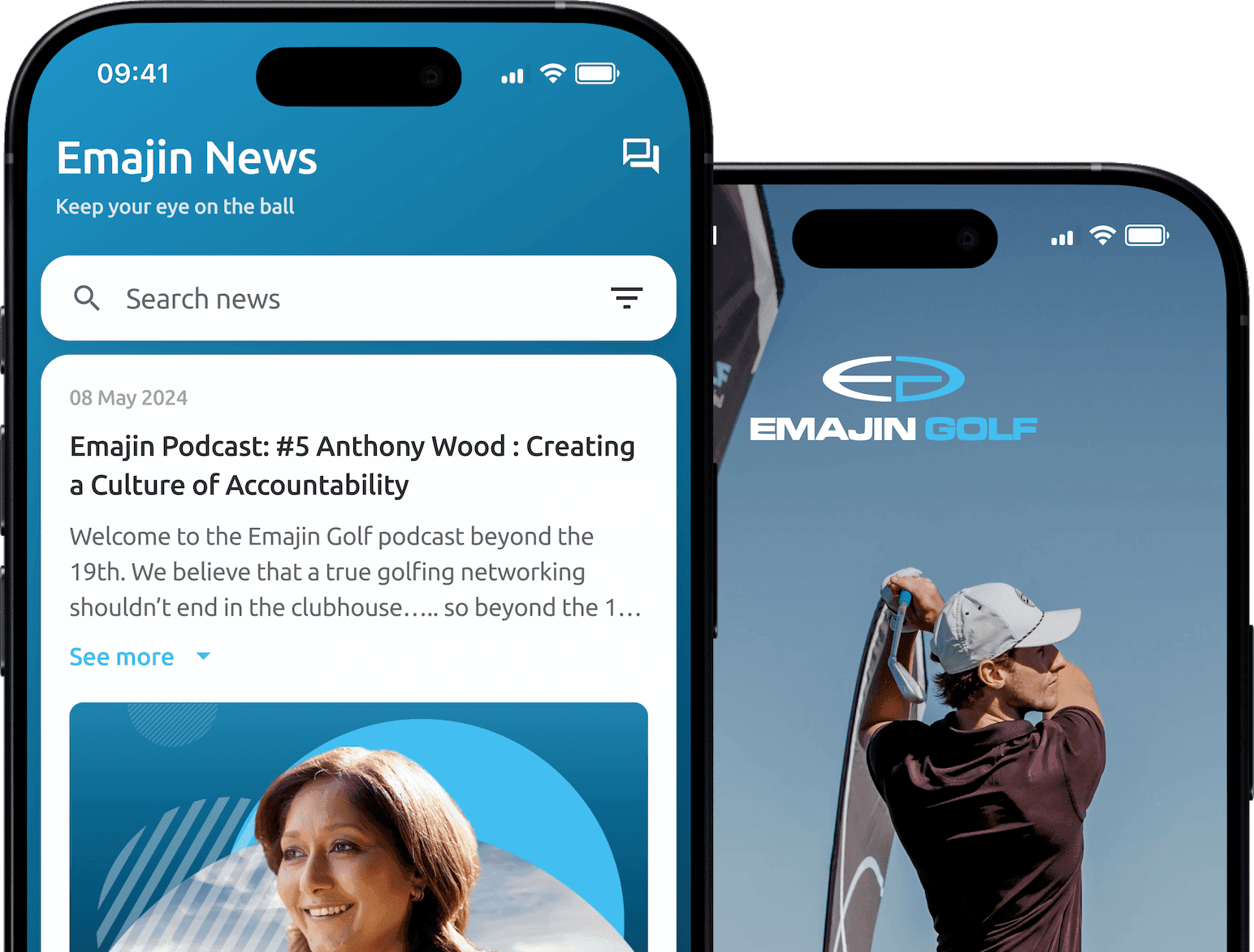 Screenshots of application EmajinGolf app