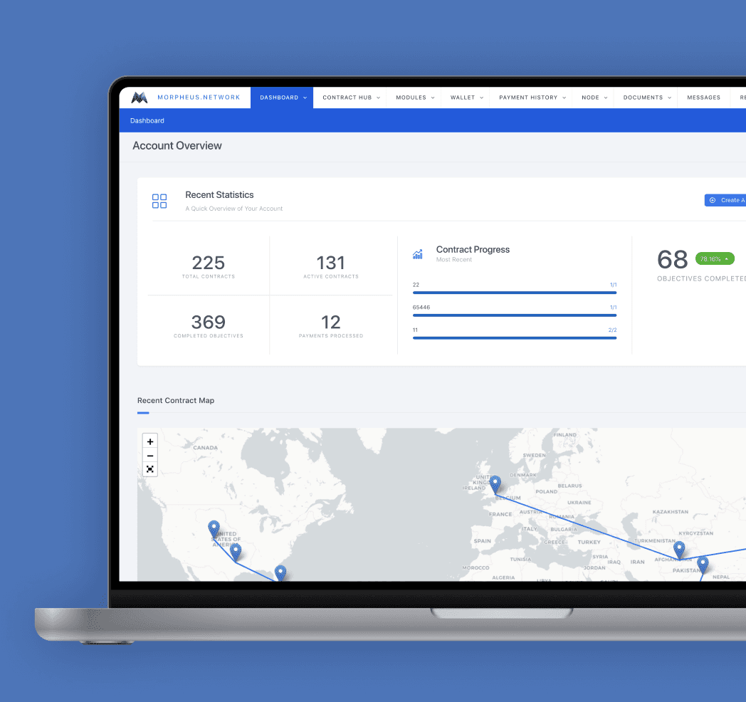Morpheus.Network app screenshot — Inception