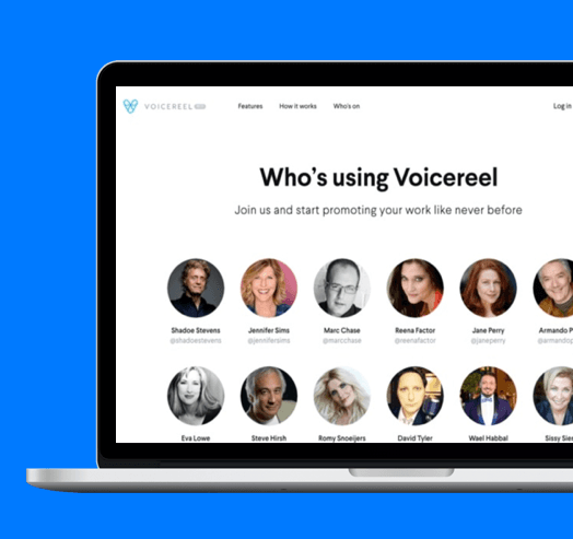 Voicereel app screenshot — Results