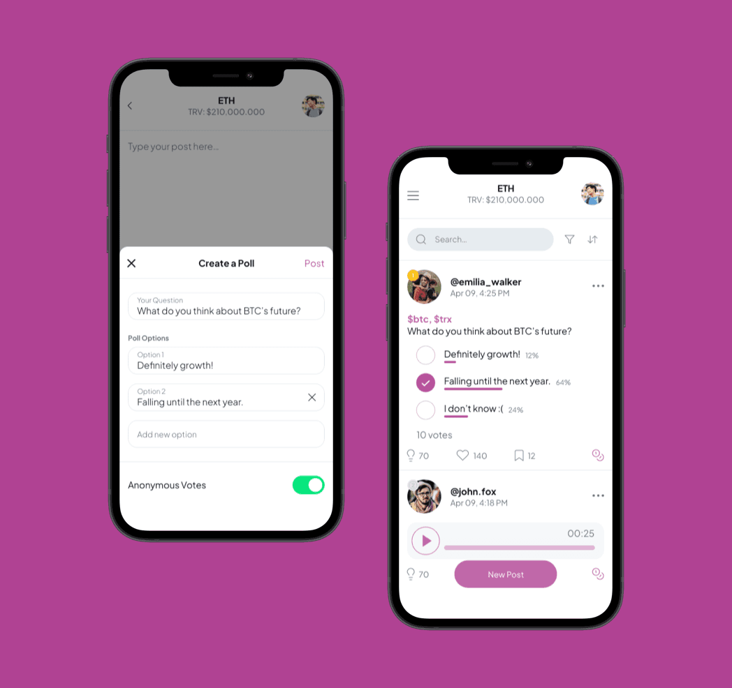 WhaleRoom app screenshot — Verified Community of Crypto Lovers