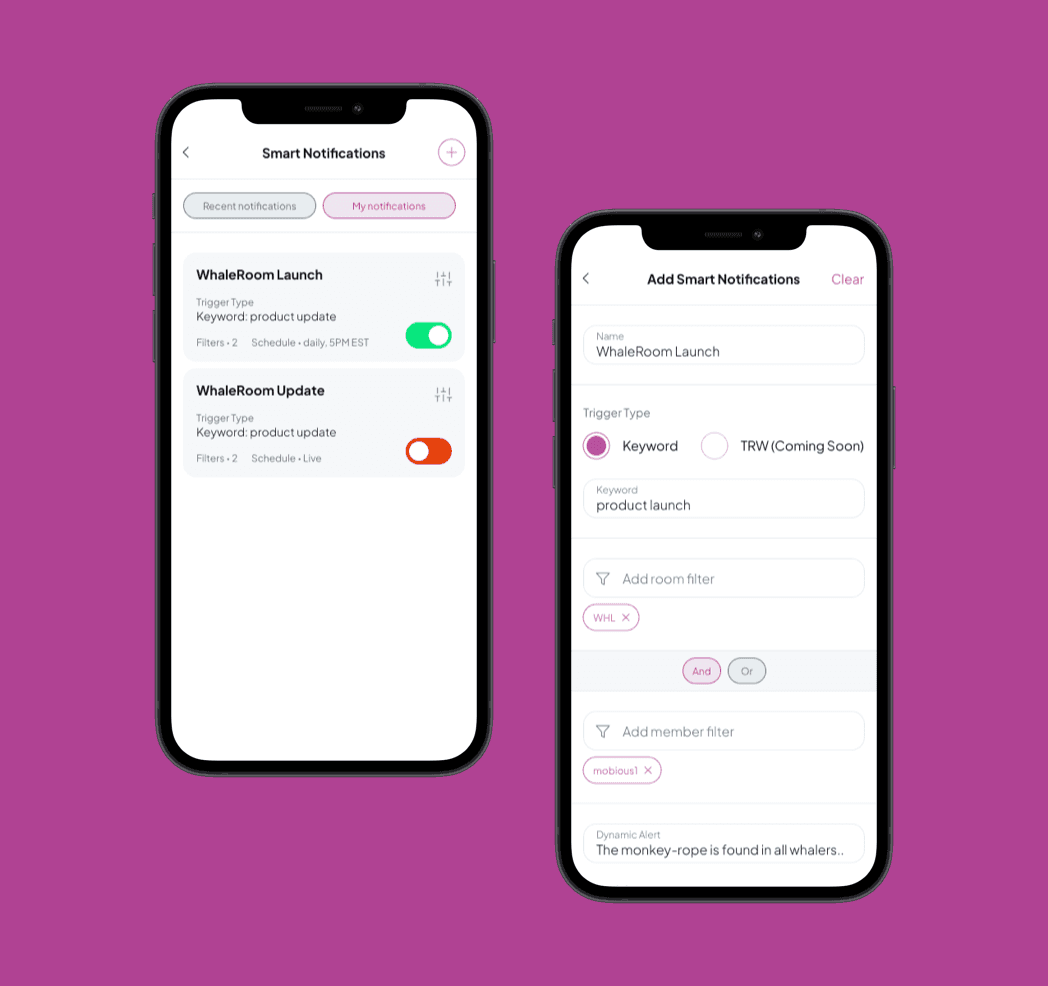 WhaleRoom app screenshot — Allocation of Research Analyst and Expert
