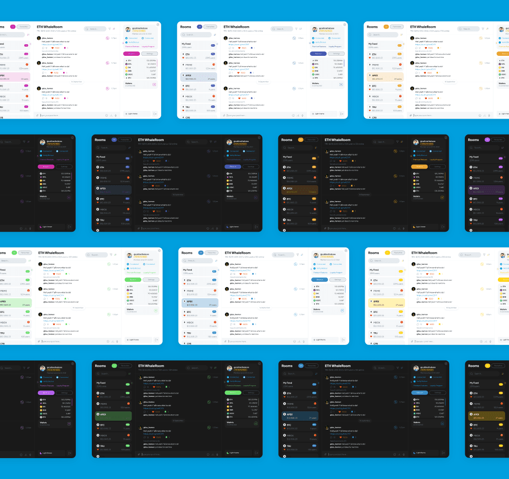 Sentr3 app screenshot — Users can change the color scheme like they want